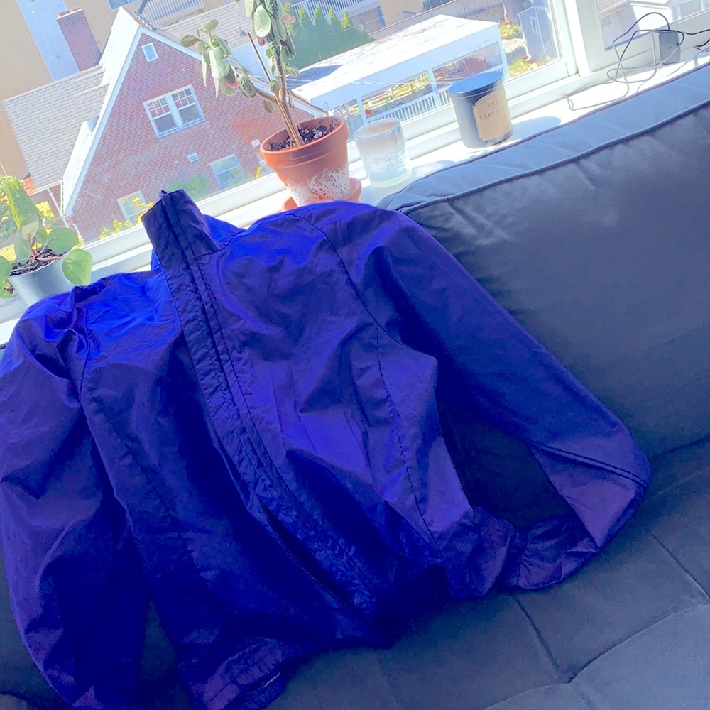 Purple Tech Wear Windbreaker Jacket